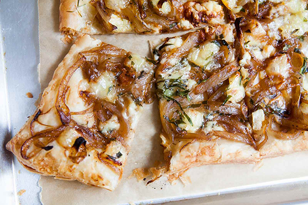 Caramelized Onion Tart with Blue Cheese
